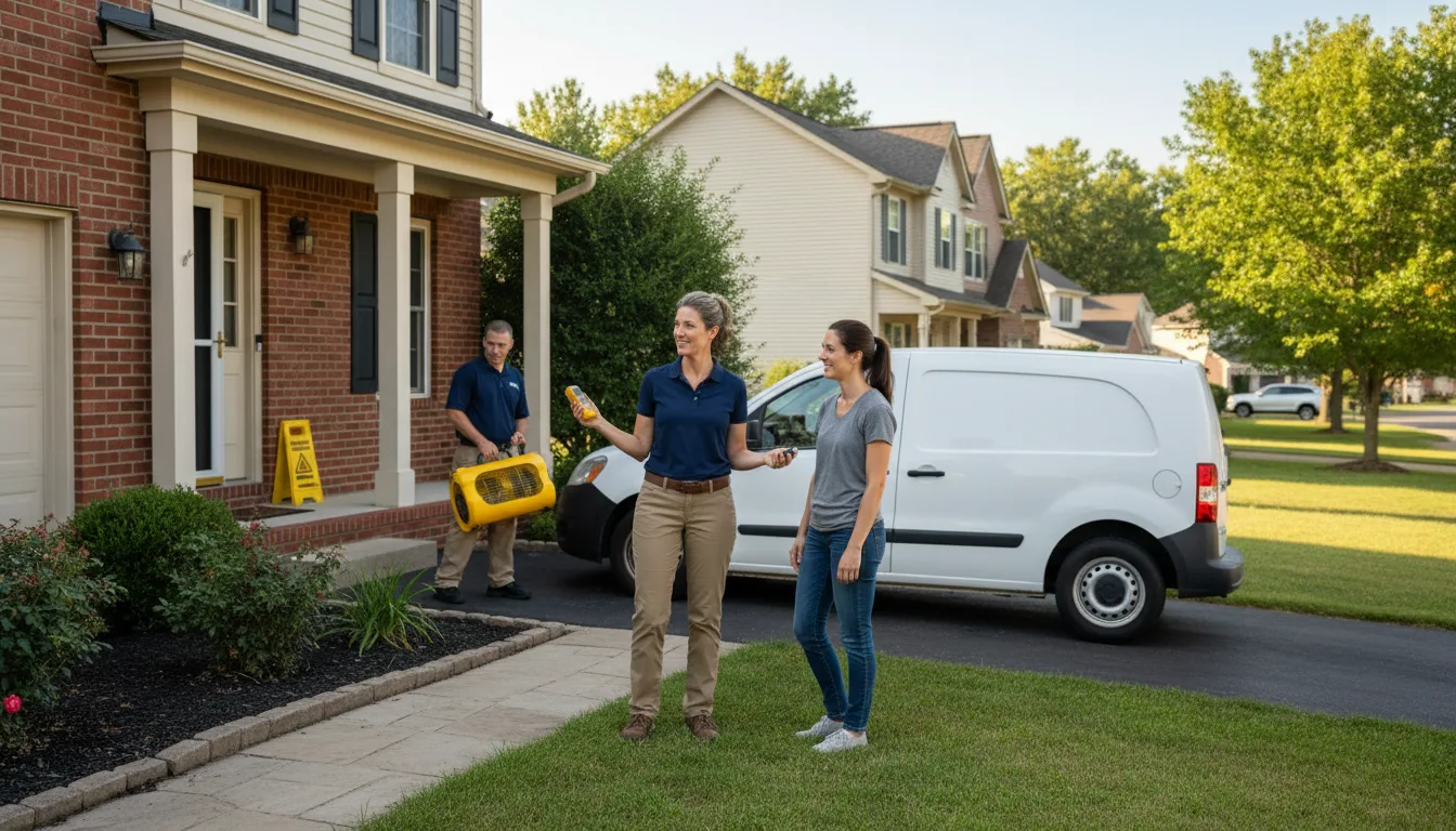 Residential water damage restoration in Richlands, NC